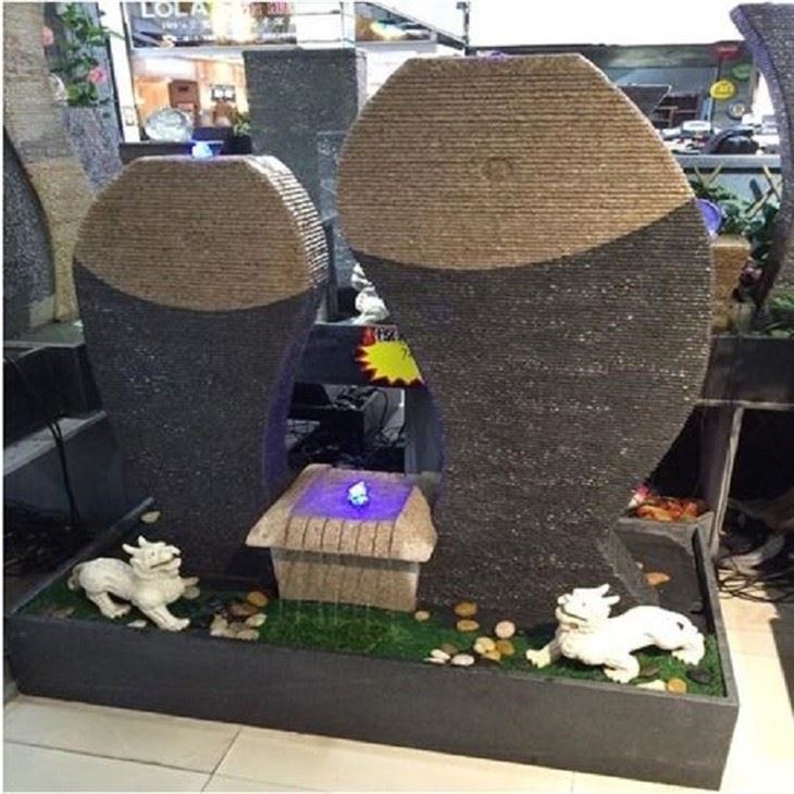 indoor stone fountain