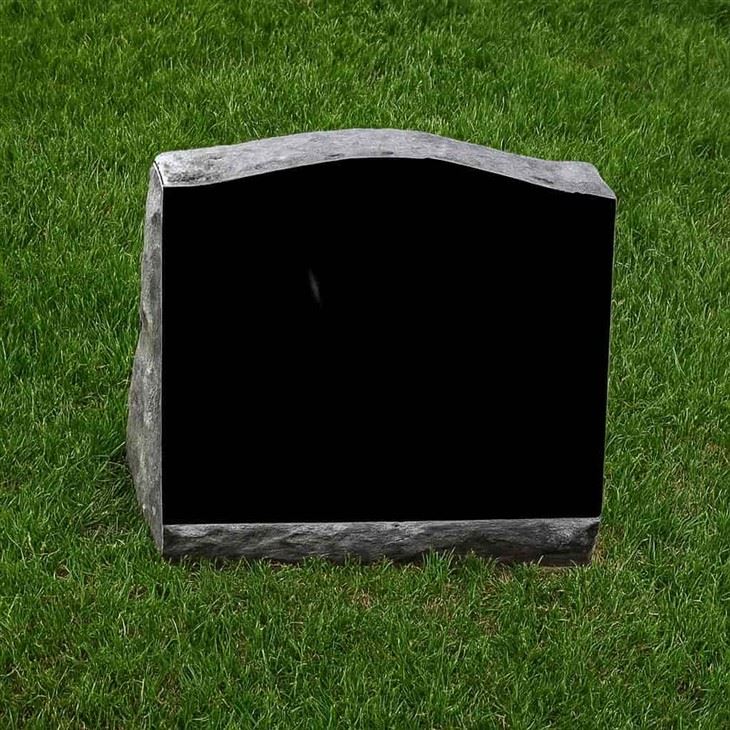 Slant Moument Black Granite Headstone high quality